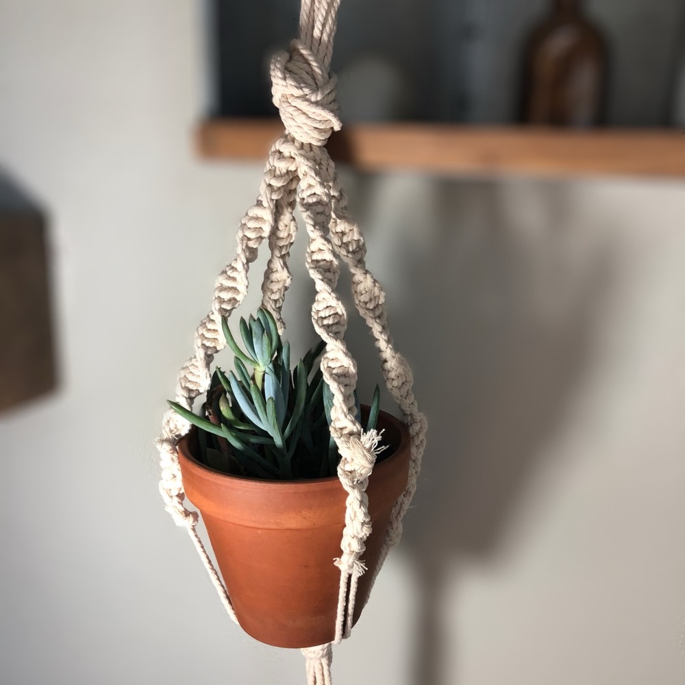 Hand-Crafted Plant Hanger (PLANT NOT INCLUDED)